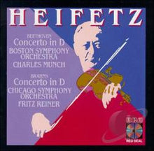 Load image into Gallery viewer, Jascha Heifetz : Beethoven Concerto in D; Brahms Concerto in D (CD, Album, Comp)
