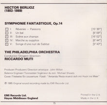 Charger l&#39;image dans la galerie, Berlioz*, Muti*, The Philadelphia Orchestra : Symphonie Fantastique (CD)
