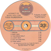 Load image into Gallery viewer, Todd Rundgren : Hermit Of Mink Hollow (LP, Album, Jac)
