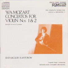 Charger l&#39;image dans la galerie, W. A. Mozart* : Kantorow* / Hager* / Netherlands Chamber Orchestra : Concertos For Violin Nos.1 &amp; 2 etc. (CD, Album, Emp)
