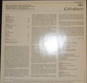 Grainger* / Rogers* / Milhaud* / Strauss* - Eastman Wind Ensemble, Frederick Fennell : Music Of Grainger, Rogers, Milhaud, Strauss (LP, RE)