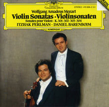 Load image into Gallery viewer, Wolfgang Amadeus Mozart - Itzhak Perlman · Daniel Barenboim : Violin Sonatas = Violinsonaten = Sonates Pour Violon K. 301 302 303 304 (CD)
