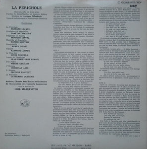 Offenbach*, Suzanne Lafaye, Raymond Amade, Louis Noguera, Igor Markevitch : La Périchole (2xLP)