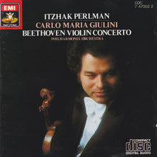 Charger l&#39;image dans la galerie, Beethoven* - Itzhak Perlman, Philharmonia Orchestra, Carlo Maria Giulini : Violin Concerto (CD, Album, RE, RP)
