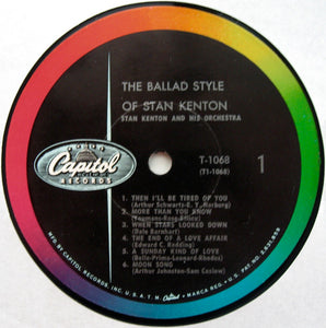 Stan Kenton : The Ballad Style Of Stan Kenton (LP, Album, Mono, Scr)