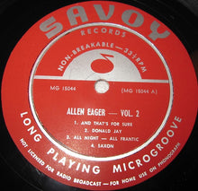 Charger l'image dans la galerie, Allen Eager : Allen Eager : Vol.2 (10", Album, Mono)
