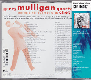 Gerry Mulligan Quartet : The Original Quartet With Chet Baker (2xCD, Comp, Mono, Ltd, RE)