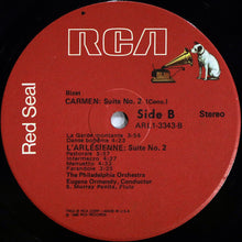 Load image into Gallery viewer, Georges Bizet, The Philadelphia Orchestra, Eugene Ormandy : Carmen Suites / L'Arlésienne Suite No. 2 (LP, Album)
