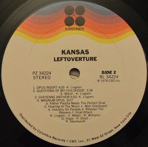 Kansas (2) : Leftoverture (LP, Album)