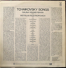 Charger l&#39;image dans la galerie, Tchaikovsky*, Galina Vishnevskaya, Mstislav Rostropovitch* : Tchaikovsky Songs (LP)
