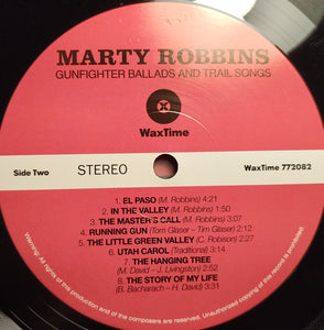 Marty Robbins : Gunfighter Ballads And Trail Songs (LP, Album, RE, 180)