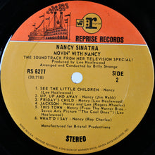 Charger l&#39;image dans la galerie, Nancy Sinatra : Movin&#39; With Nancy (LP, Album, RP, Ter)
