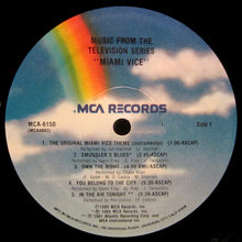 Laden Sie das Bild in den Galerie-Viewer, Various : Miami Vice - Music From The Television Series (LP, Comp, Ele)
