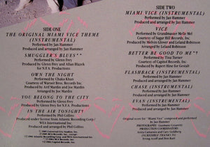 Various : Miami Vice - Music From The Television Series (LP, Comp, Ele)