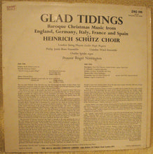 Load image into Gallery viewer, Schütz Choir*, London String Players, Philip Jones Brass Ensemble, Camden Wind Ensemble : Glad Tidings: Baroque Christmas Music From England, Germany, Italy, France And Spain (LP, RE)
