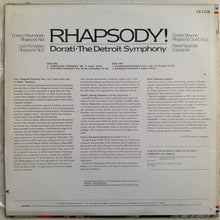 Laden Sie das Bild in den Galerie-Viewer, The Detroit Symphony Orchestra*, Antal Dorati : Rhapsody! (LP, Comp)
