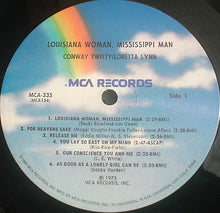Load image into Gallery viewer, Conway Twitty - Loretta Lynn* : Louisiana Woman, Mississippi Man (LP, Album, RE, Glo)
