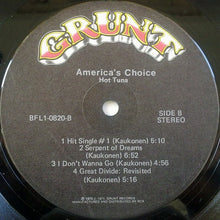 Laden Sie das Bild in den Galerie-Viewer, Hot Tuna : America&#39;s Choice (LP, Album, Ind)
