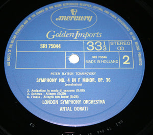 Tchaikovsky*, Antal Dorati Conducting London Symphony Orchestra : Symphony No. 4 In F Minor, Opus 36 (LP, Album, RE)