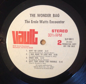 The Ernie Watts Encounter : The Wonder Bag (LP, Promo)