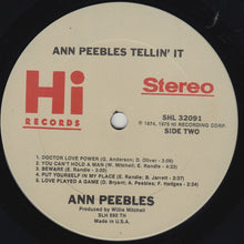 Laden Sie das Bild in den Galerie-Viewer, Ann Peebles : Tellin' It (LP, Album, Ter)
