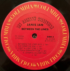 Janis Ian : Between The Lines (LP, Album, Ter)