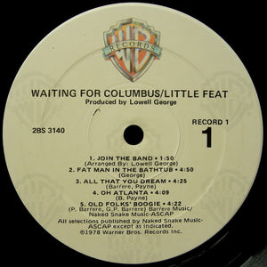 Little Feat : Waiting For Columbus (2xLP, Album, RP, SRC)