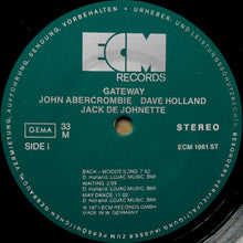 Load image into Gallery viewer, John Abercrombie, Dave Holland, Jack DeJohnette : Gateway (LP, Album)
