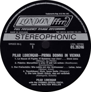 Pilar Lorengar : Prima Donna In Vienna (LP)