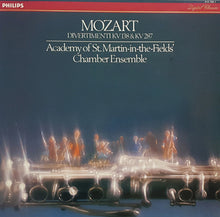 Laden Sie das Bild in den Galerie-Viewer, Mozart* - Academy Of St. Martin-in-the-Fields&#39; Chamber Ensemble* : Divertimenti KV 138 &amp; KV 287 (LP, Album)
