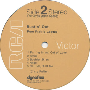 Pure Prairie League : Bustin' Out (LP, Album, RE, Tan)