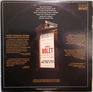 Jorge Bolet : Jorge Bolet At Carnegie Hall Recorded Live February 25, 1974 (2xLP, Album)