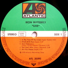 Load image into Gallery viewer, Iron Butterfly : Live (LP, Album, RE)
