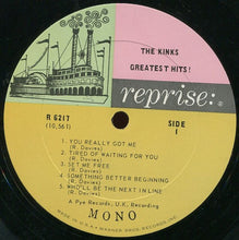 Laden Sie das Bild in den Galerie-Viewer, The Kinks : The Kinks Greatest Hits! (LP, Comp, Mono, Pit)
