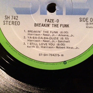 Faze-O : Breakin' The Funk (LP, Album, RI)