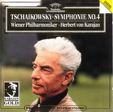 Load image into Gallery viewer, Tschaikowsky*, Wiener Philharmoniker, Herbert von Karajan : Symphonie No. 4 (CD, Album, RE, RM, Gol)
