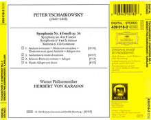 Load image into Gallery viewer, Tschaikowsky*, Wiener Philharmoniker, Herbert von Karajan : Symphonie No. 4 (CD, Album, RE, RM, Gol)
