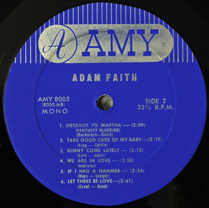 Adam Faith : Adam Faith (LP, Album, Mono)