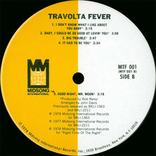 Laden Sie das Bild in den Galerie-Viewer, John Travolta : Travolta Fever (2xLP, Comp)
