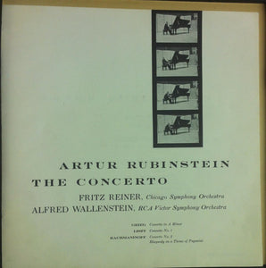Artur Rubinstein* - Reiner*, Chicago Symphony* / Wallenstein*, RCA Victor Symphony* - Grieg* / Liszt* / Rachmaninoff* : The Concerto (2xLP, Album, Mono + Box)