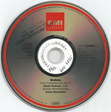 Load image into Gallery viewer, Brahms*, Itzhak Perlman, Berliner Philharmoniker, Daniel Barenboim : Violinkonzert (CD, Album)
