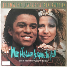 Load image into Gallery viewer, Jermaine Jackson And Pia Zadora : When The Rain Begins To Fall (12", Advance, Single, Promo)
