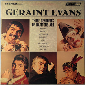 Geraint Evans : Three Centuries Of Baritone Art (LP, Comp, Gat)