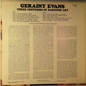 Geraint Evans : Three Centuries Of Baritone Art (LP, Comp, Gat)