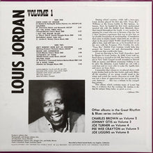 Load image into Gallery viewer, Louis Jordan : Great Rhythm &amp; Blues Oldies Volume 1 (LP, Album)
