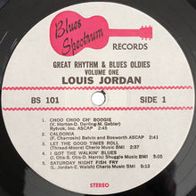 Load image into Gallery viewer, Louis Jordan : Great Rhythm &amp; Blues Oldies Volume 1 (LP, Album)
