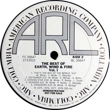 Laden Sie das Bild in den Galerie-Viewer, Earth, Wind &amp; Fire : The Best Of Earth Wind &amp; Fire Vol. I (LP, Comp, Promo)
