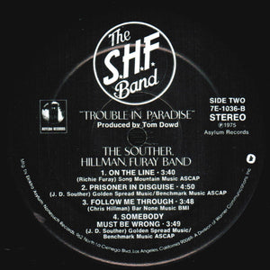 The Souther-Hillman-Furay Band : Trouble In Paradise (LP, Album, Spe)