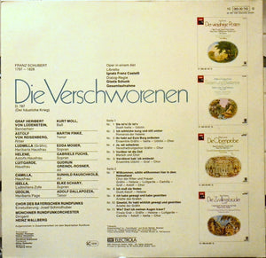 Franz Schubert / Edda Moser • Gabriele Fuchs • Elke Schary • Kurt Moll • Adolf Dallapozza • Martin Finke (2), Chor Des Bayerischen Rundfunks, Münchner Rundfunkorchester, Heinz Wallberg : Die Verschworenen (Gesamtaufnahme) (LP, Album, Quad)