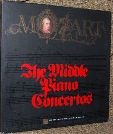 Mozart*, Various : The Middle Piano Concertos (5xLP, Comp, Box)